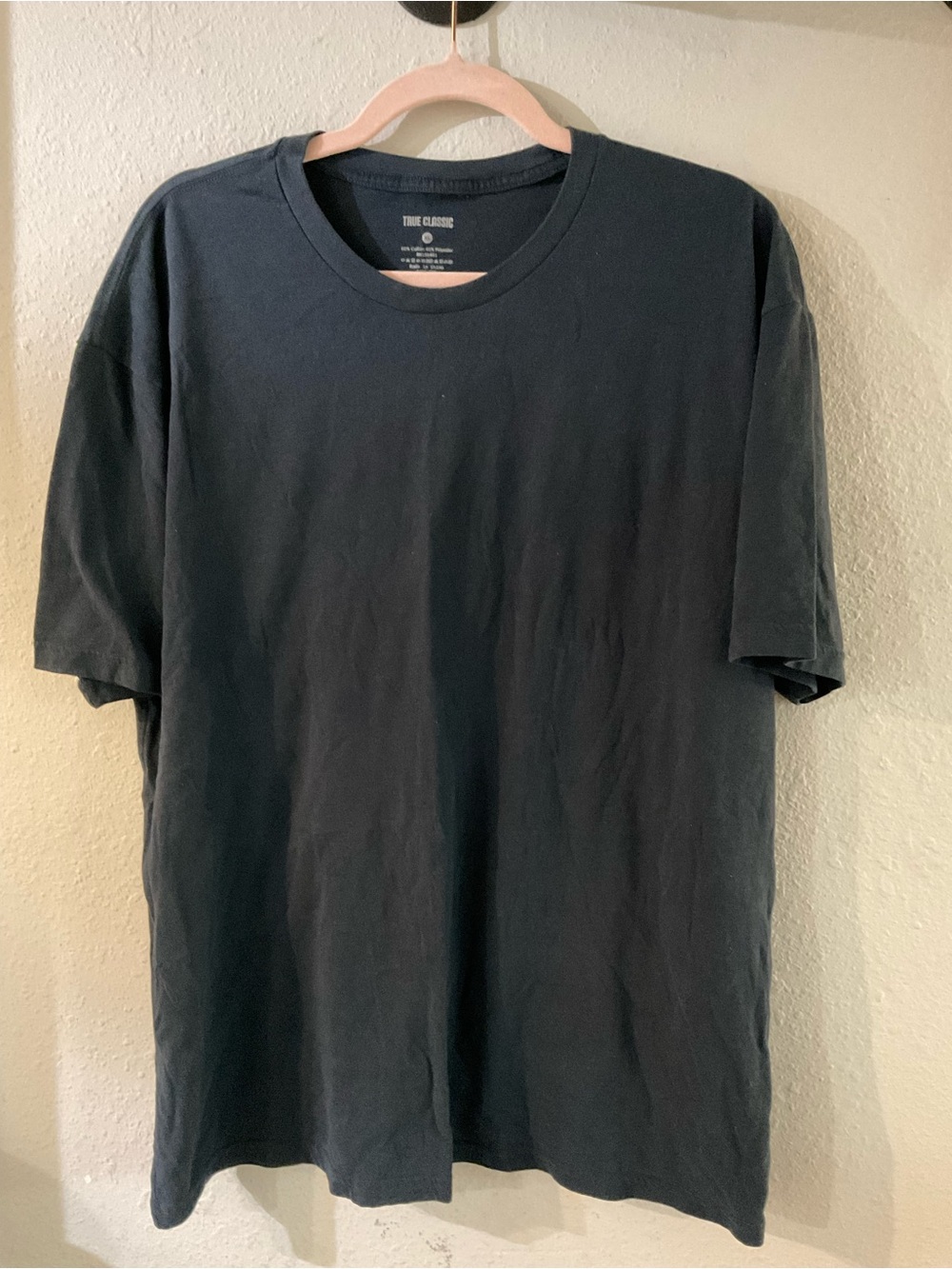 3pack Men's Black Crew Neck T-Shirt